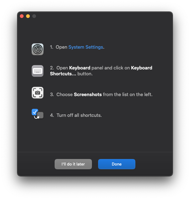 turn off guide